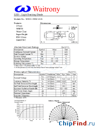 Datasheet W05311WSC-O1S manufacturer Waitrony
