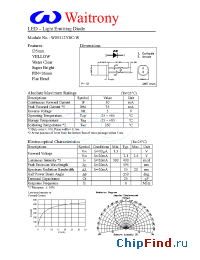 Datasheet W05312YSC-W manufacturer Waitrony