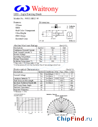 Datasheet W05318RUJ-W manufacturer Waitrony