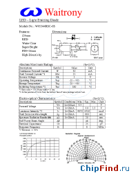 Datasheet W05344RSC-6S manufacturer Waitrony