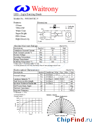 Datasheet W05344YSC-V manufacturer Waitrony