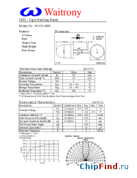 Datasheet W10351RHC manufacturer Waitrony