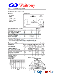 Datasheet W10351RSC-6S manufacturer Waitrony