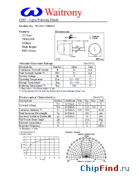 Datasheet W10351YHD-O manufacturer Waitrony