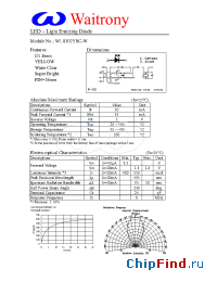 Datasheet W18302YSC-W manufacturer Waitrony