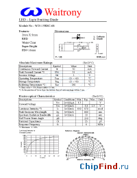 Datasheet W25119RSC-6S manufacturer Waitrony