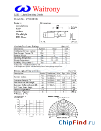 Datasheet W25319RUD manufacturer Waitrony