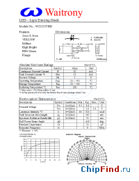 Datasheet W25320YHD manufacturer Waitrony