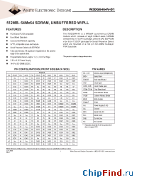 Datasheet W3DG6464V75D1 manufacturer WEDC