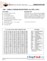 Datasheet W3DG72127V10D2 manufacturer WEDC