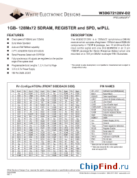 Datasheet W3DG72128V7D2 manufacturer WEDC