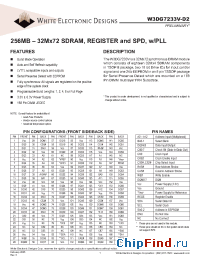 Datasheet W3DG7233V75D2 manufacturer WEDC