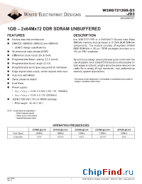 Datasheet W3EG72128S335D3 manufacturer WEDC