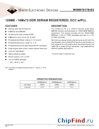 Datasheet W3EG7217S262D3 manufacturer WEDC
