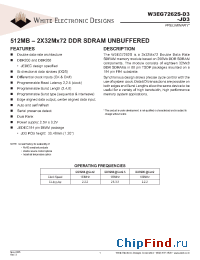 Datasheet W3EG7262S-D3 manufacturer WEDC