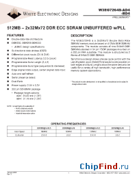 Datasheet W3EG7264S262AD4 manufacturer WEDC