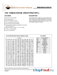 Datasheet WED3DG64128V manufacturer WEDC