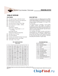 Datasheet WED3DL3216V10BI manufacturer WEDC