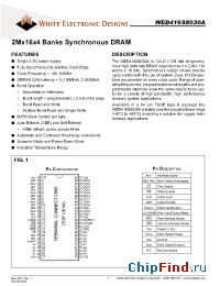 Datasheet WED416S8030A-SI manufacturer WEDC