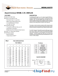 Datasheet WED8L24257V-12I manufacturer WEDC
