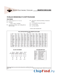 Datasheet WEDPS512K32-XBX manufacturer WEDC