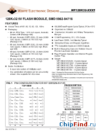 Datasheet WF128K32-120 manufacturer WEDC