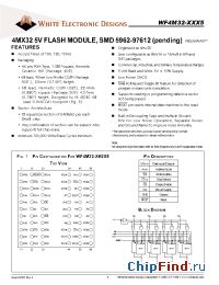 Datasheet WF4M32-100H2 manufacturer WEDC
