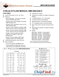Datasheet WF512K32-120 manufacturer WEDC