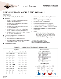 Datasheet WF512K32N-60H1Q5 manufacturer WEDC
