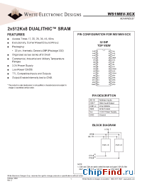 Datasheet WS1M8V-XCX manufacturer WEDC