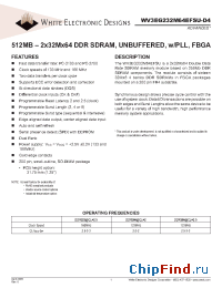 Datasheet WV3EG232M64EFSU-D4 manufacturer WEDC