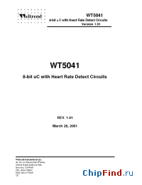 Datasheet WT5041 manufacturer Weltrend