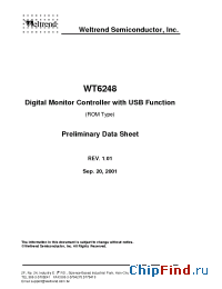 Datasheet WT6248-L44 manufacturer Weltrend