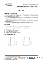 Datasheet WT7513-N141WT manufacturer Weltrend