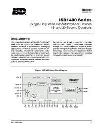 Datasheet ISD1400 manufacturer Winbond