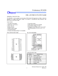 Datasheet W24256Q-70LL manufacturer Winbond