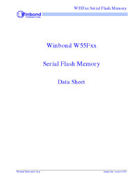 Datasheet W55F manufacturer Winbond