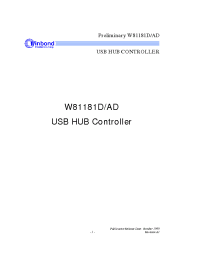 Datasheet W81181AD manufacturer Winbond