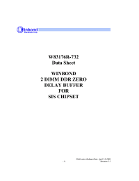 Datasheet W83176R-732 manufacturer Winbond