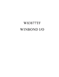 Datasheet W83977TF-AW manufacturer Winbond