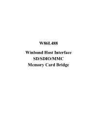 Datasheet W86L488 manufacturer Winbond