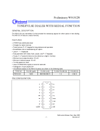 Datasheet W91312N manufacturer Winbond