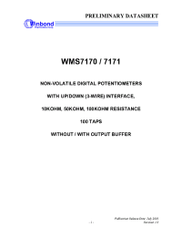 Datasheet WMS7170010P manufacturer Winbond
