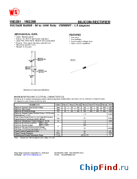 Datasheet 1N5394 manufacturer Wing Shing