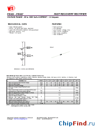 Datasheet FR106 manufacturer Wing Shing