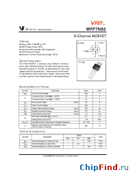 Datasheet WFP7N60 manufacturer Wisdom