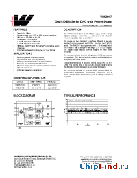 Datasheet WM2617CD manufacturer Wolfson