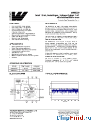 Datasheet WM2630CDT manufacturer Wolfson