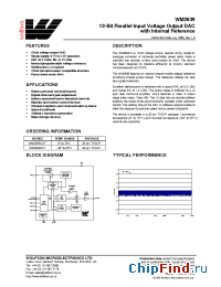 Datasheet WM2639 manufacturer Wolfson