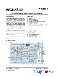 Datasheet WM8198SCDS manufacturer Wolfson